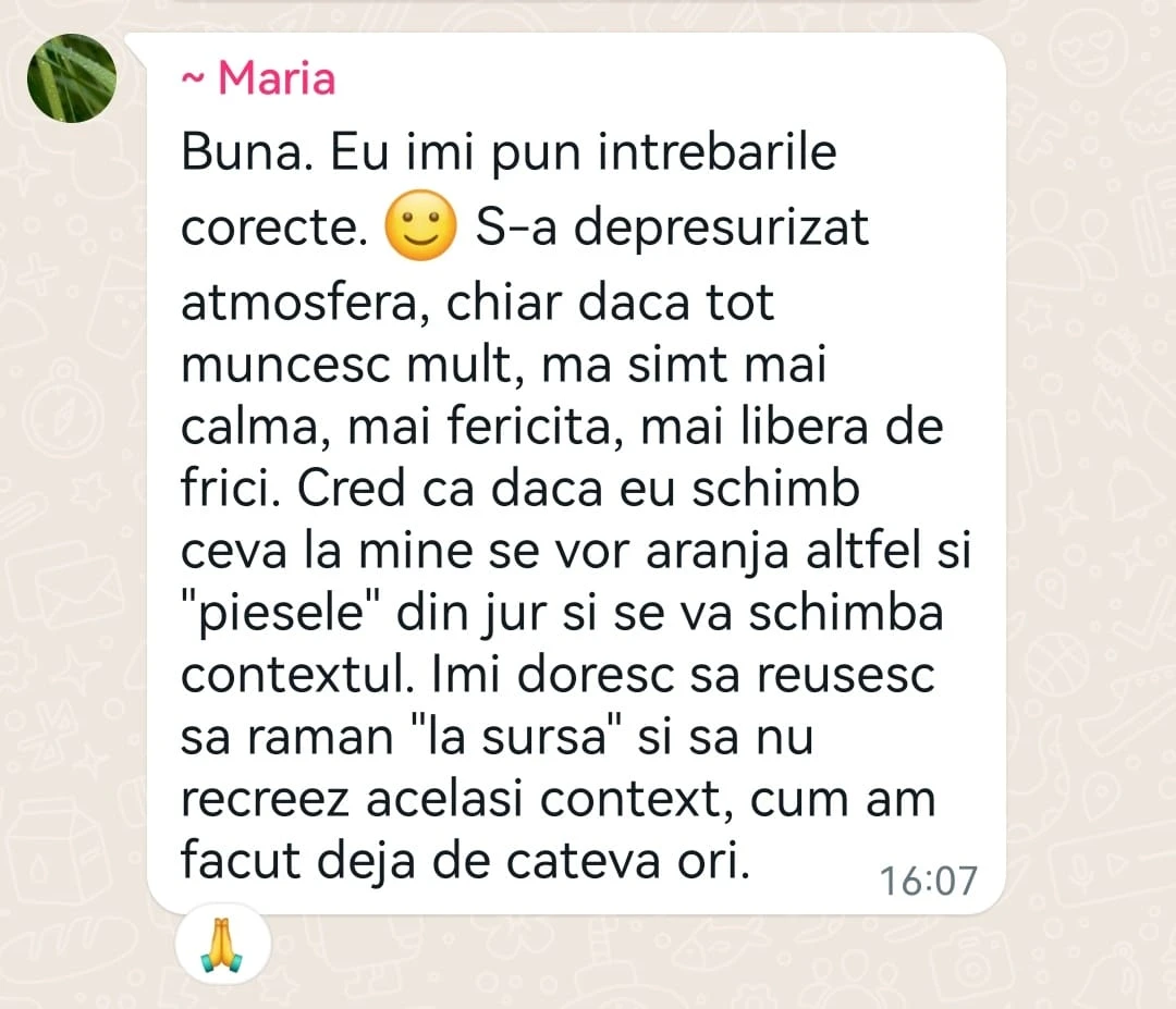 Testimonial cursant
